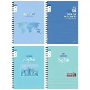 [셀러에이드]2500 아이비스 초등영어스프링노트(SP-남/좁은칸) A4노트 설교노트