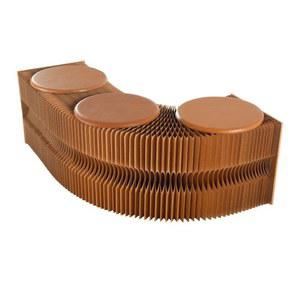 아코디언 종이 의자 접이식 스툴 크래프트 벤치 체어 골판지