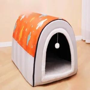 강아지 하우스 중형견 숨숨집 겨울 실내 대형견 난방 텐트