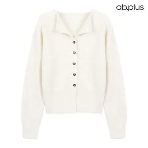 [ab.plus] 하트 버튼 니트 가디건 (LSA1MY42A)