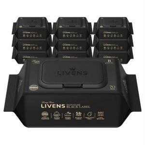 리벤스 시그니처 블랙라벨 아기 물티슈 엠보싱 캡형