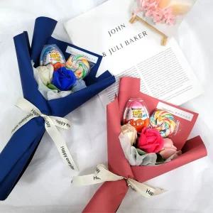 킨더조이 & 롤리 사탕 꽃다발 학예회 발표회 유치원 행사 축하꽃