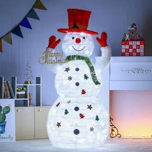 led 눈사람 장식 대형 발광 트리 크리스마스 눈사람 장식 야외 소품 인테리어 오브제 전구 백색 조명