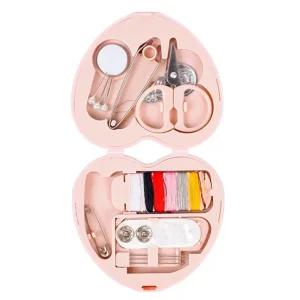 파스텔 휴대용 반짇고리 하트 바느질 세트/재봉실/자수실/바느질실/바늘실/바늘/십자수/재료/미싱/부자재