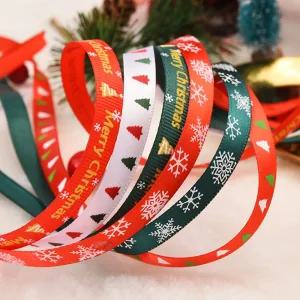 (옵션:레드 스노우)(큰손할인) 크리스마스 포장리본 장식 리본끈 답례품 리본 선물 포장지 공단 공예 포장