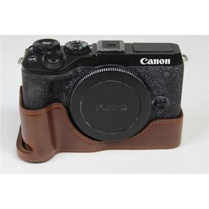 캐논 EOS M6 마크 II 카메라 가방 가죽 케이스 보호 하프 세트 기본 세대 쉘