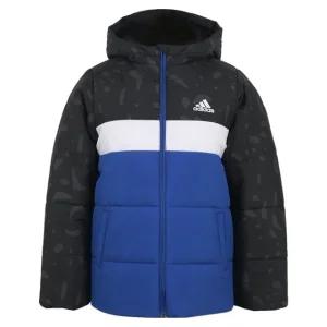 아디다스 키즈 주니어 컬러블록 패디드 패딩 점퍼 IL6097