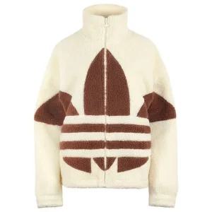 아디다스 트레포일 쉐르파 보아 풀집 플리스 자켓 HR3181