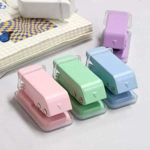 [셀러에이드]컬러 펀칭기 소형 구멍뚫기기 미니 문서 정리 펀칭 기계