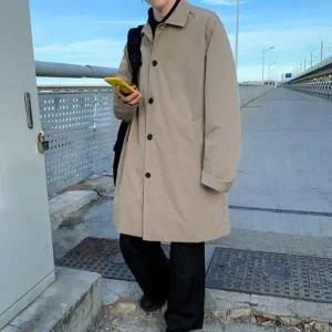 남성 바바리 롱코트 캐주얼자켓 야상코트 남자