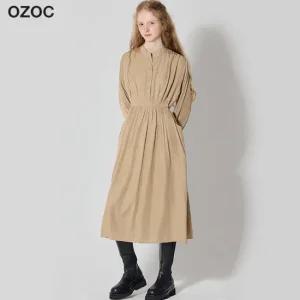 오조크 헨리넥 롱 원피스