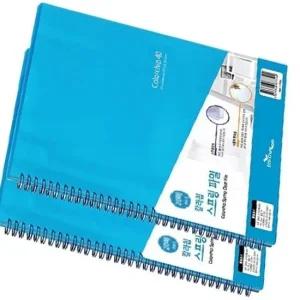 스프링 파일 스카이블루 A4 다용도 수납 정리용 화일 다용도 사무용 컬러칩 서류