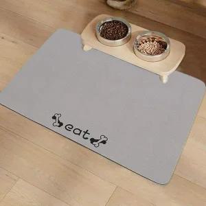 [골드스마일]강아지 식기 받침 애완견 규조토 패드 흡수 매트