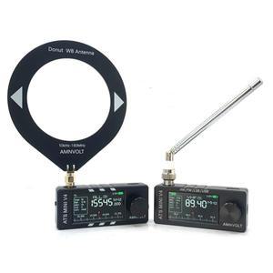 AMNVOLT V4 ATS 미니 라디오 1.9인치 IPS 스크린 풀밴드 DSP 휴대용 AM FM 수신기 걷기 하이킹 캠핑용