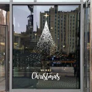 대형 크리스마스 정전기 트리 창문 윈도 스티커 시트지 장식