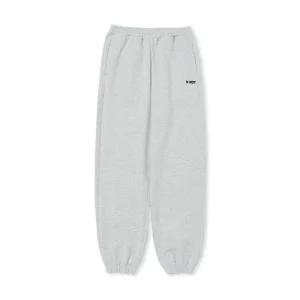 널디 공용 블랭크 로고 조거 긴바지 멜란지화이트 PNES24SP02(46)