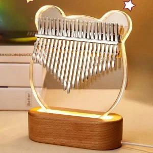 아크릴 칼림바 17키초보자용 21키 전문가용 휴대용 엄지 피아노 핸드헬드 키보드 악기