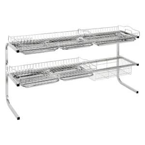 가정집선반 무타공 스테인레스 튼튼한정리대 대형2단 그릇