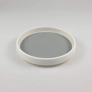 원형 다용도 회전 트레이 정리대 화이트 양념통선반