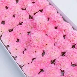 P9 플라워 비누향기 조화꽃 투톤 카네이션(보라핑크) 1각