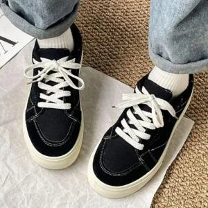 캐주얼 레이스업 빈티지 여성 운동화 여자 (49JzY)