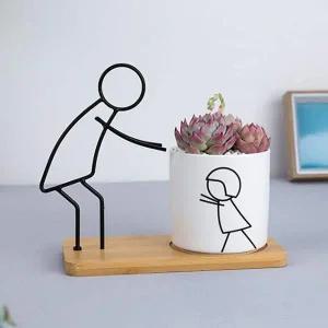 [셀러에이드]미니도자기화분 다육식물 화분세트 인테리어 다육이