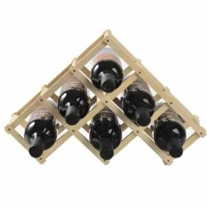 [골드스마일]우드 와인랙 6구 원목 와인보관장 와인 장식 수납선반