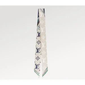 [LOUIS VUITTON]24SS 루이비통 여성 얼티밋 모노그램 방도 트윌리 방도 스카프 블루 라이트 베이지 M77778