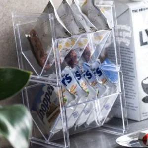 [골드스마일]티백 보관 정리함 주방 수납 통투명 카페 티타임 용기