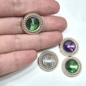 [골드스마일]3컬러 데이 원형 빅보석 기본 큐빅 비즈 diy