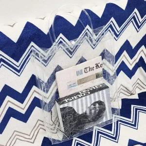 백 가방 PVC 데일리백 투명 똑딱이 비치백