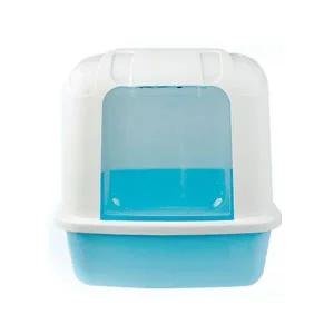 산시아 졸리 후드 고양이 화장실 (블루) (모래주걱포함)