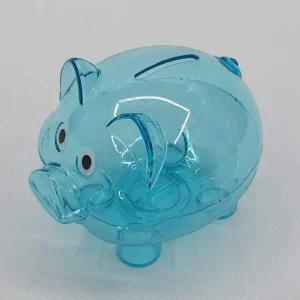 컬러 투명 돼지저금통 돼지저금통 투명돼지저금통