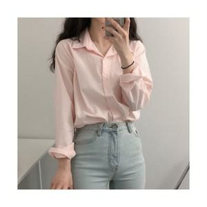 메이킹유 파스텔 무지 셔츠 319에티드블라우스(~77size 사이즈추가)