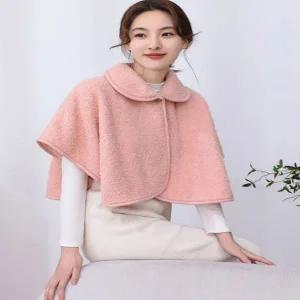 [콩심팥심]여성 4컬러 귀여운 겨울 방한 케이프망토 어깨담요