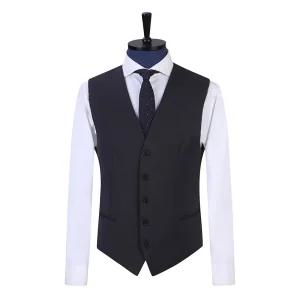 [지이크]그레이 울 블렌디드 솔리드 5버튼 수트 베스트 PJVAH3012 H