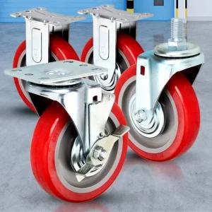 경량용 5 PU(우레탄) 바퀴 무소음 캐스터 가구 구르마