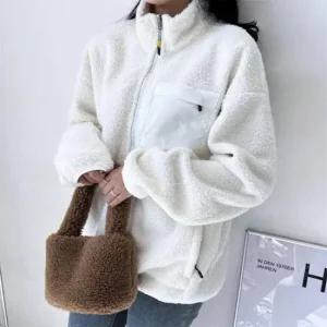 [라일리여성의류] Rly  후리스 자켓 뽀글리잠바 양털 잠바  42548055)