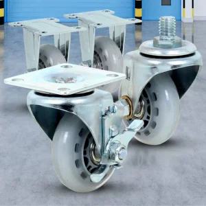 경량소형 2.5 무소음 바퀴 우레탄 가구 캐스터 인라인