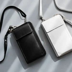 ( )크로스백 여자 핸드폰 지갑 미니 가방 블랙