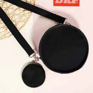 ( )탬버린백 에코 포인트 캔버스 가방 블랙