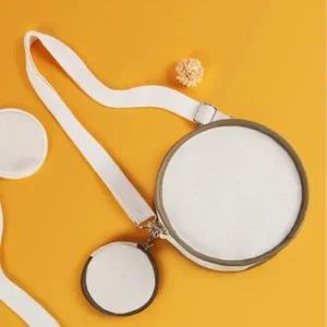 ( )탬버린백 에코 포인트 캔버스 가방 베이지