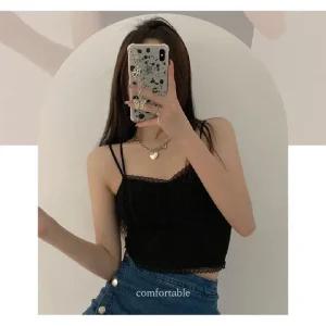 [피커](가디언블루)볼륨업 탱크탑 노와이어 레이스