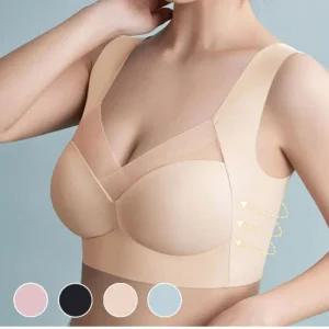 [피커]편한 가벼운 가슴모으는 일체형 시스루 심리스 브라