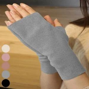 여성 겨울 손목 추울때 손가락뚫린 기모 보온 암워머