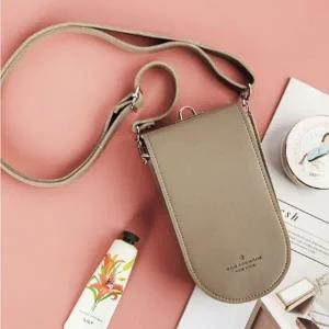 ( )미니 크로스백 덮개형 카드 지갑 가방 베이지