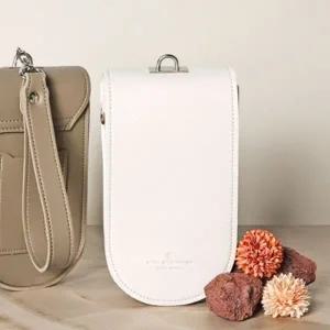 ( )미니 크로스백 덮개형 카드 지갑 가방 아이보리