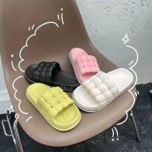 [엄지척]여성 DCTM0151 4cm 키높이 실내 쿠션 슬리퍼