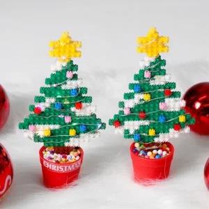 ( )CL 디폼 블럭 6mm 크리스마스 화분 트리 LED 패키지