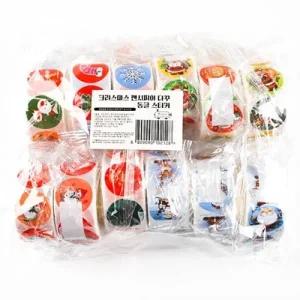 ( )127AE11 1200 크리스마스 팬시피아 다꾸 동글 스티커 12개세트